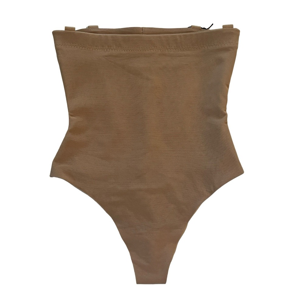 HoneyLove Size XS SuperPower Thong Sand Beige Sculptwear Panty Shapewear Stretch